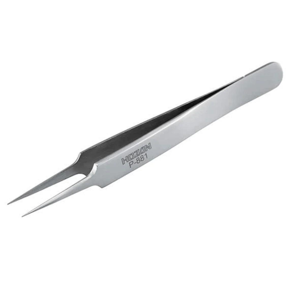 Hozan P-881 Tweezers (Silver)