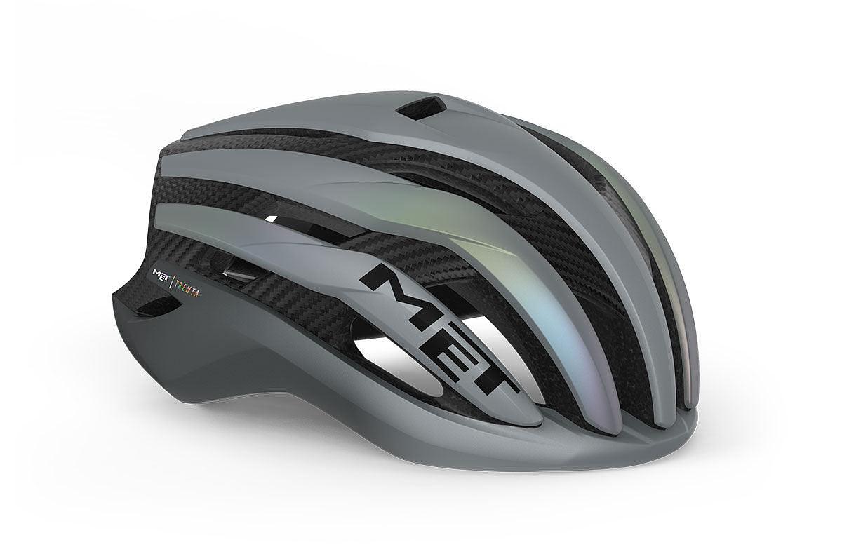 [Open Box] MET Trenta 3k Carbon MIPS Road Cycling Helmet (Gray Iridescent)