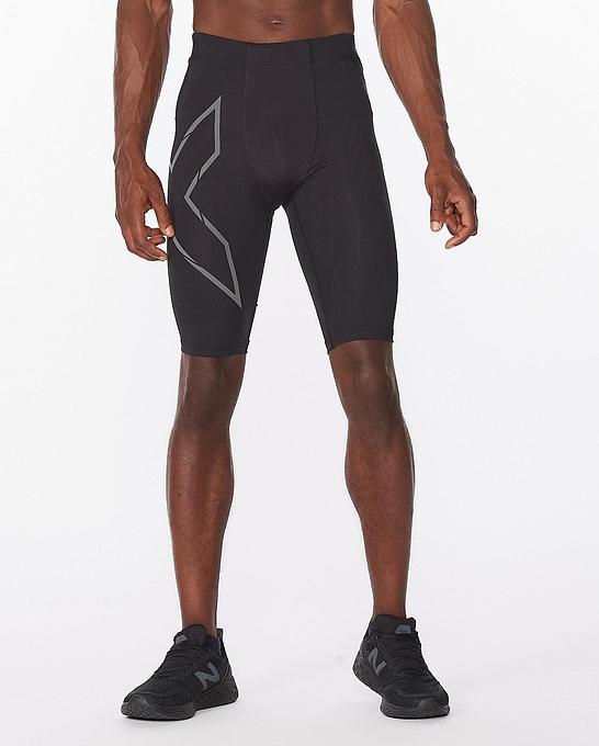 2XU MA5331B Light Speed Men's Compression Shorts (Black/Black Reflective)