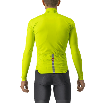 Castelli Pro Thermal Mid LS Mens Cycling Jersey (Electric Lime)