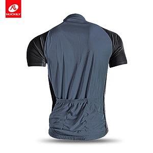 Nuckily NJ601 Mens Cycling Jersey (Grey)