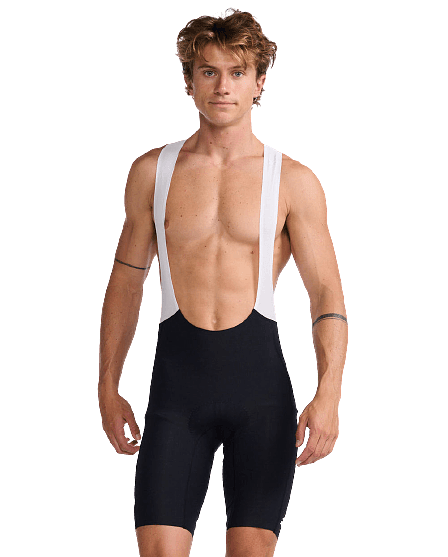 2XU MC6651B Aero Mens Cycling Bibshorts (Black/White Reflective)
