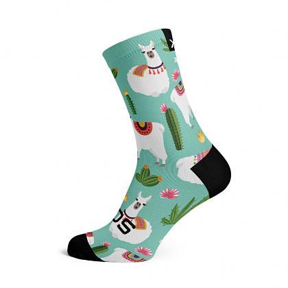 Sox Footwear Llama Casual Crew Unisex Multi Sport Socks (Print)