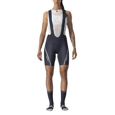 Castelli Velocissima 3 Women's Cycling Bibshorts (Savile Blue/Silver)
