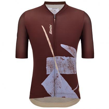 Santini Note Men's Cycling Jersey (Chocolate)