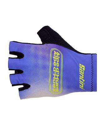 Santini TDF Alpe D'Huez Unisex Cycling Gloves (Lilac)