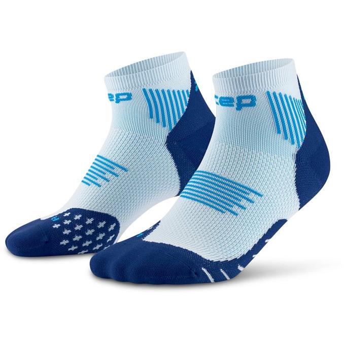 CEP Compression Core Run Low Cut 5.0 Women's Compression Socks (Ice/Blue)