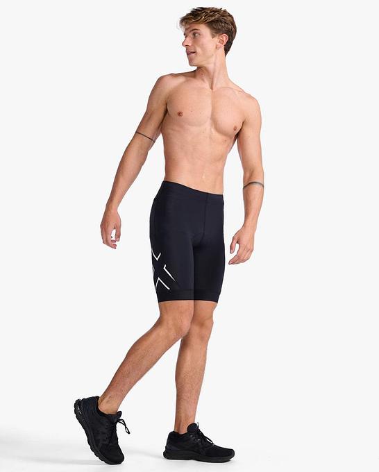 2XU MT6439B Core Men's Triathlon Shorts (Black/White)