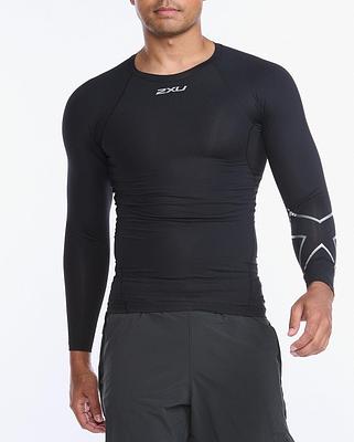 2XU MA6398A Core Long Sleeve Men's Compression Top (Black/Silver)