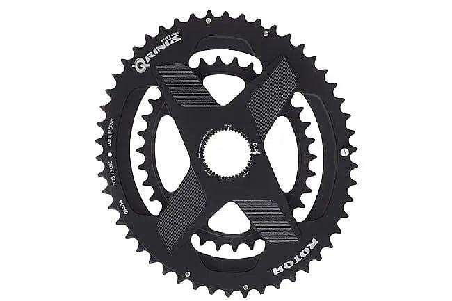 Rotor Q-Rings Spiderring Direct Mount Oval Chainring (Black)