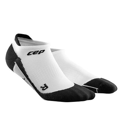 CEP Compression No Show Women's Compression Socks (White/Black)