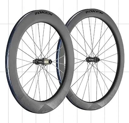 Token Konax Pro C57 Carbon Tubeless Ready Disc Brake Wheel - Shimano/SRAM (Black)
