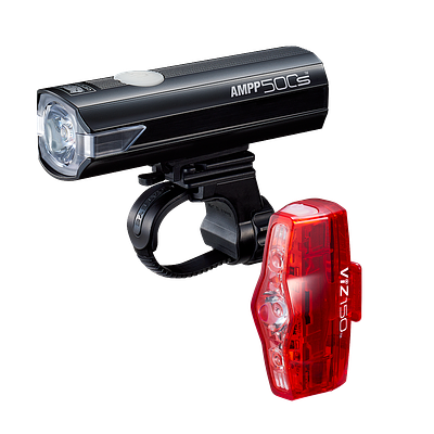 Cateye AMPP 500S and ViZ 150 Combo Light (Black)