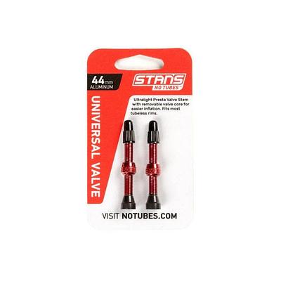 Stans NoTubes Universal Presta Valve Stem Pair (Red)