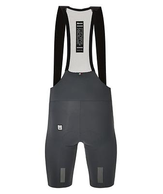 Santini Plush Men's Cycling Bibshorts (Grey)
