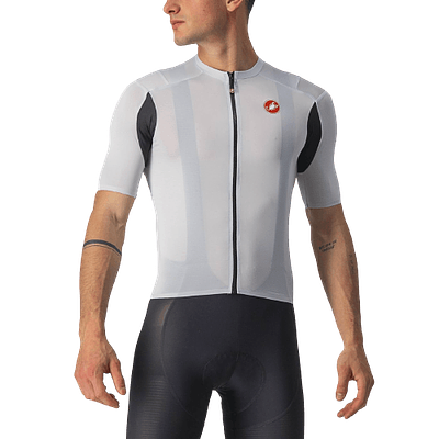 Castelli Superleggera 2 Mens Cycling Jersey (Silver Gray)