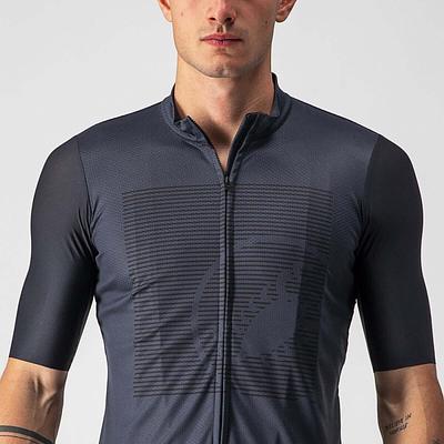 Castelli Bagarre Mens Cycling Jersey (Light Black/Black)