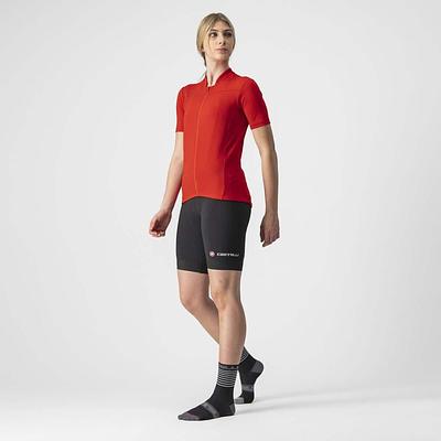 Castelli Anima 3 Women's Cycling Jersey (Red/Black)
