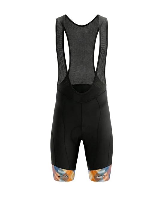 Heini Bozen 592 Men's Cycling Bib Shorts (Black/Print)