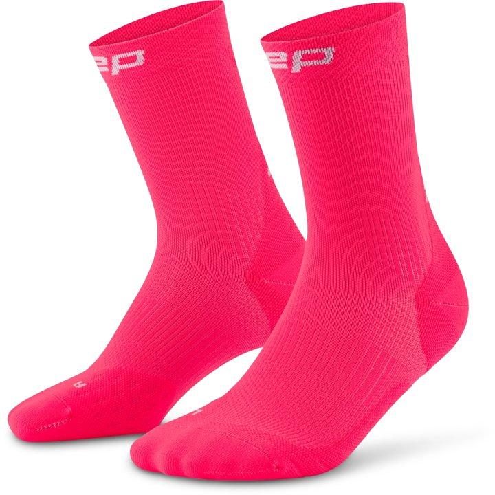 CEP Compression Core Run Mid Cut 5.0 Women's Compression Socks (Pink)