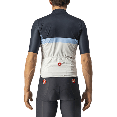 Castelli A Blocco Mens Cycling Jersey (Savile Blue/China Blue/Azzurro)