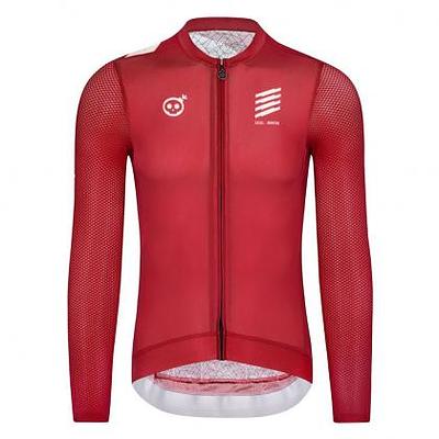 Monton Wednesday Men's Long Sleeve Cycling Jersey (Brick Red)