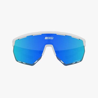 Scicon Aerowing Sport Sunglasses (Multimirror Blue/White Gloss)