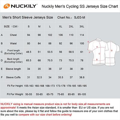 Nuckily NJ502 Mens Cycling Jersey (Red)
