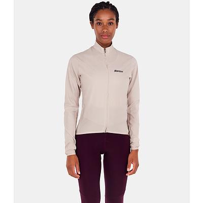 Santini Ready To Ride Unisex Wind Cycling Jacket (Cappuccino)