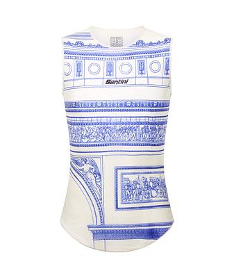 Santini Tdf  Arriv茅e  Arc De Triomphe Unisex Baselayer (Print)