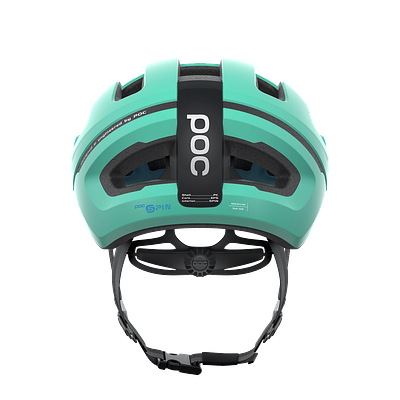 POC Omne Air Spin Road Cycling Helmet (Uranium Black/Fluorite Green Matt)