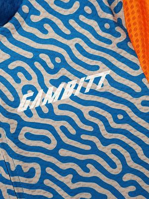 Gambitt Raptor 7 Mens Cycling Jersey (Fluo Orange Trail)
