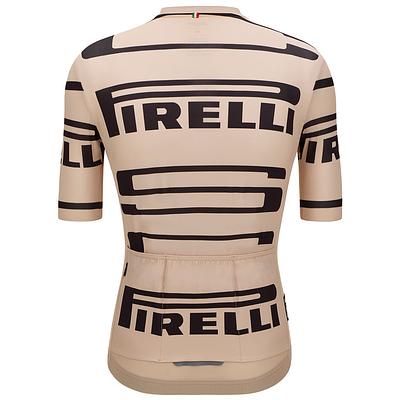Santini Pirelli Sport Club Unisex Cycling Jersey (Beige)