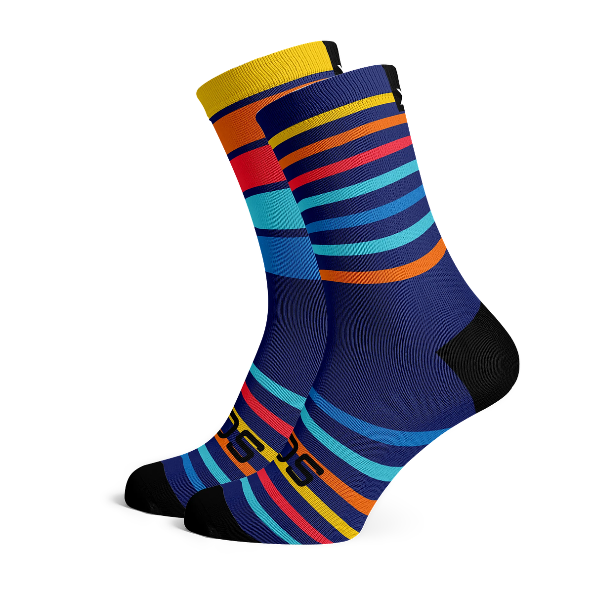 Sox Sunset Running Crew Unisex Multi Sport Socks (Print)