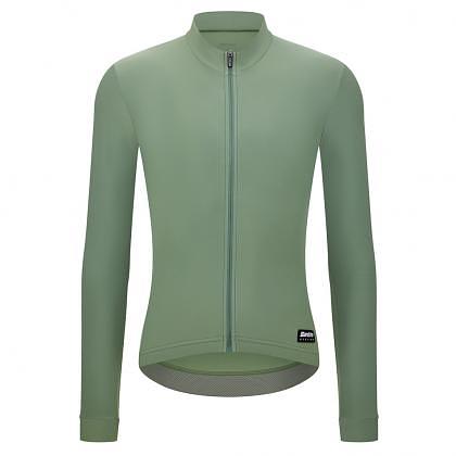 Santini Ready To Ride Unisex Long Sleeve Cycling Jersey (Sage Green)