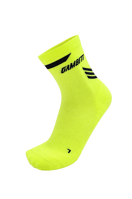 Gambitt Distance Short Unisex Compression Socks (Fluo Yellow)