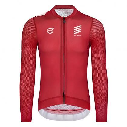 Monton Wednesday Men's Long Sleeve Cycling Jersey (Brick Red)