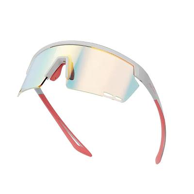 Magicshine Rouler Coated Photochromic Sports Sunglasses (White/Pink)